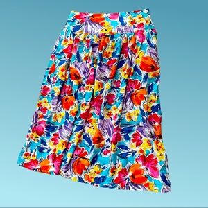 Vintage 90s women’s Organically Grown floral skirt
